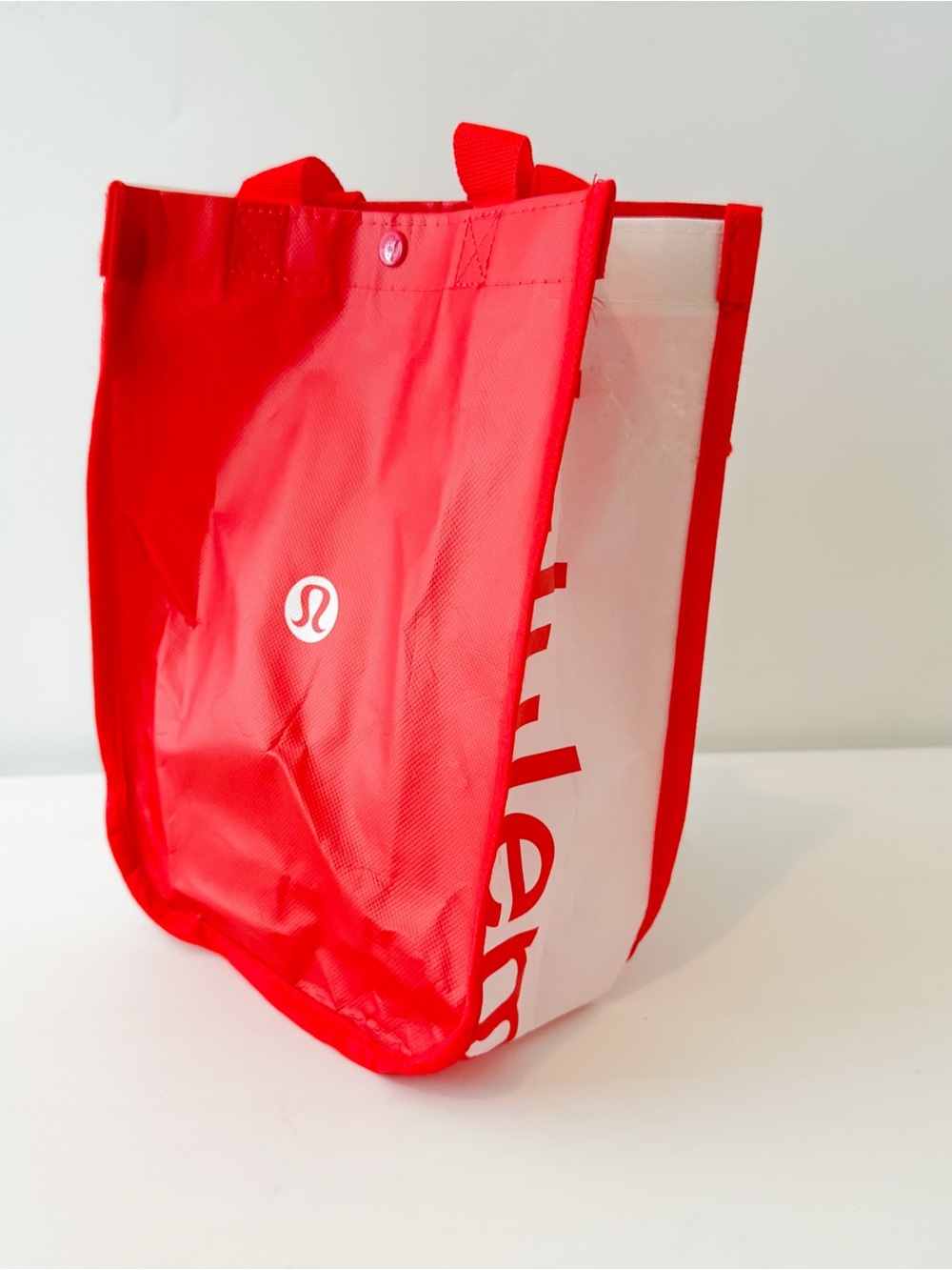 Lululemon Reusable Red Tote Bag Shopper Gym Tote